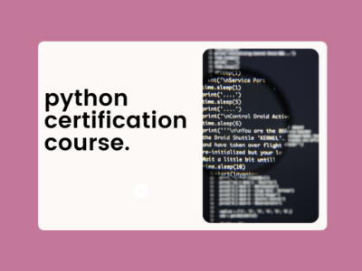 python certification training course